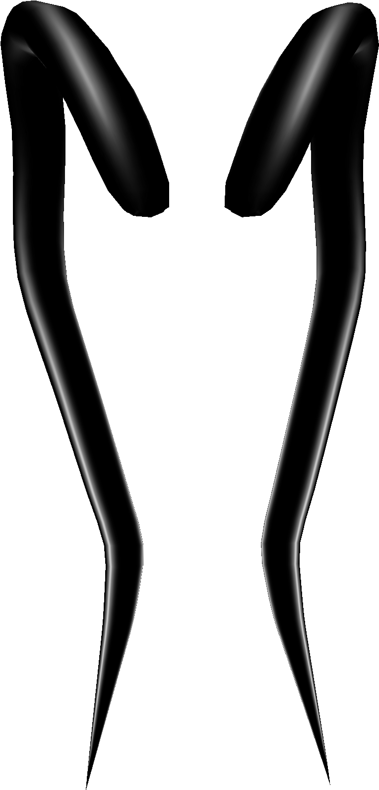 Black Demons Horns By - Black Horns Transparent (2048x2048)