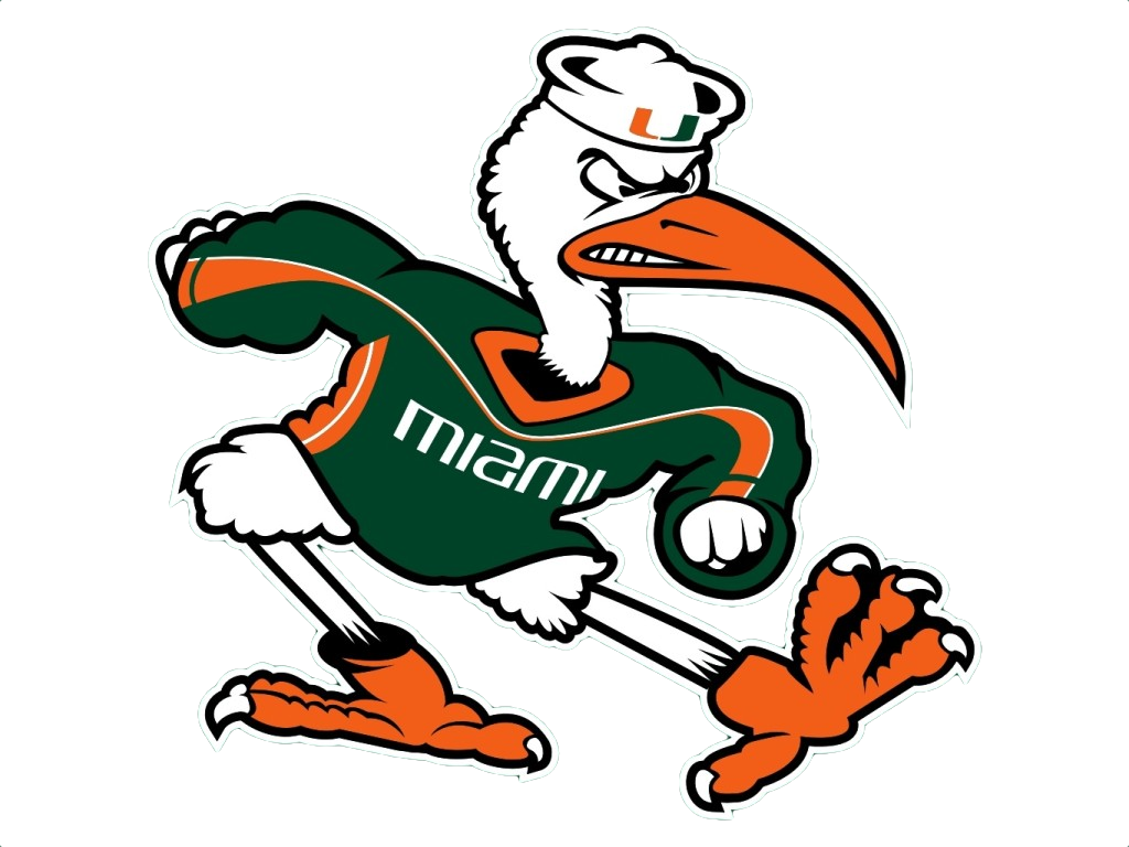 Miami Hurricanes Cliparts - University Of Miami Mascot (1024x768)