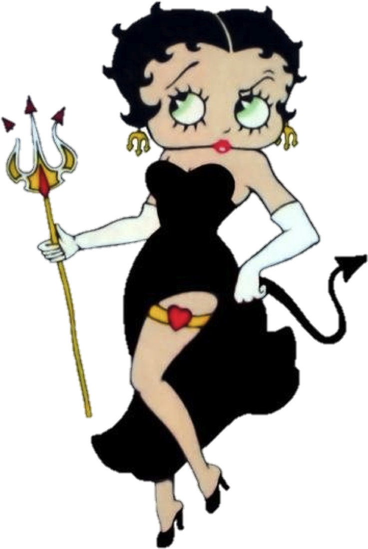 The Witches Closet - Betty Boop Black Dress (748x1128)
