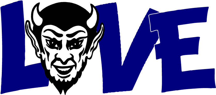 School Mascot Love T-shirts - Bremen Blue Devils (864x434)