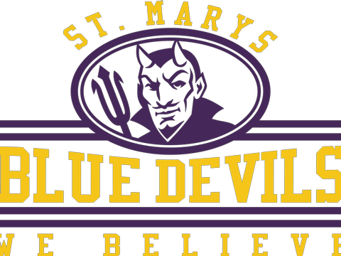 Marys Blue Art,t- - St Marys Blue Devils Logo (480x360)