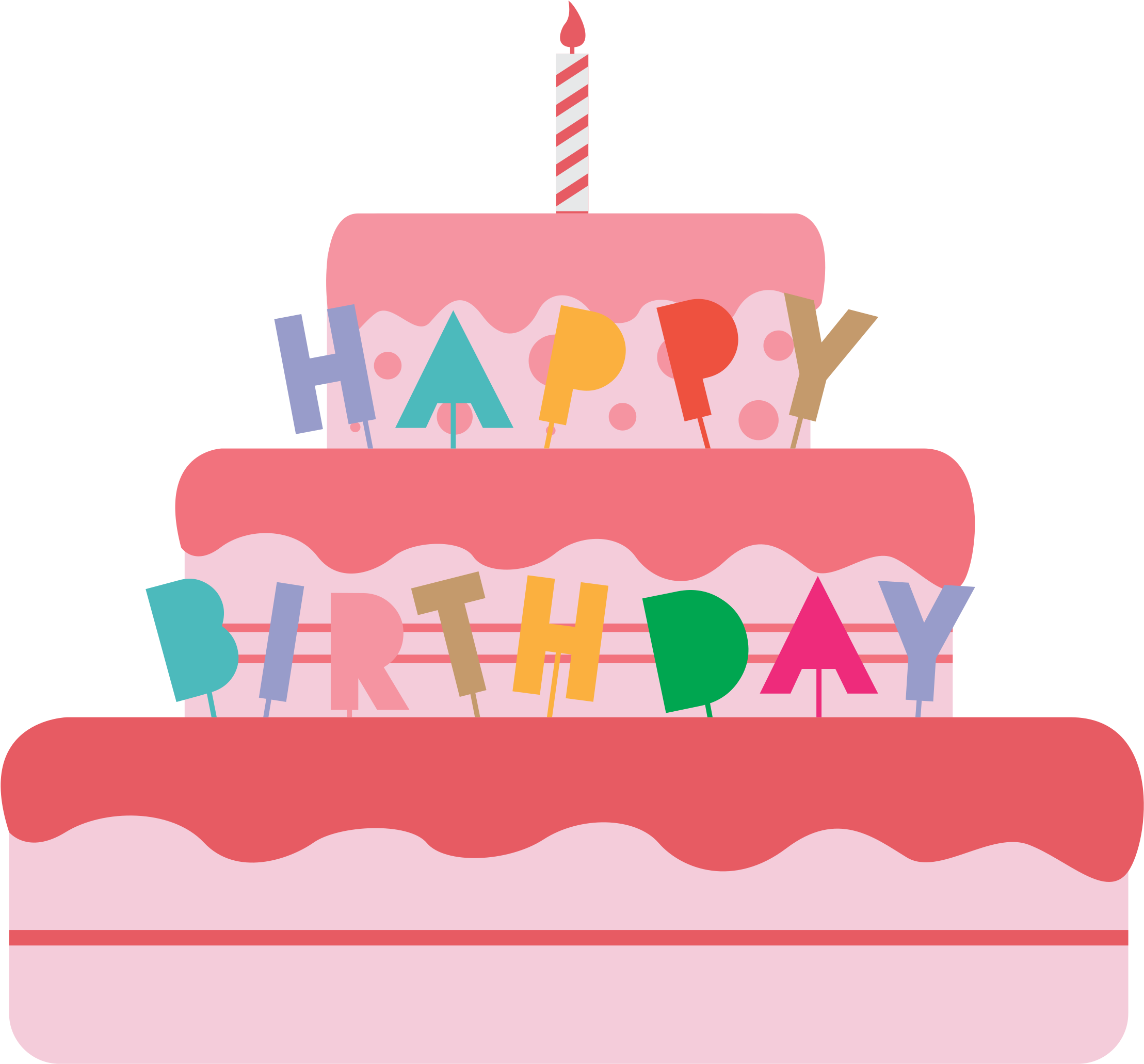 Big Image - Clip Art Birthday Cake (2400x2246)