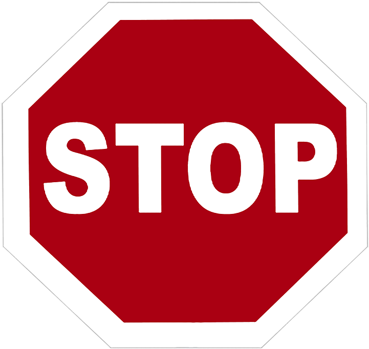 Beim Entfernen Des Teigs Auf Metallische Gegenstände - Road Signs Stickers (720x720)