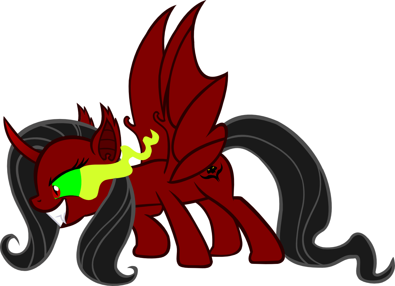 The Word Demons With Tail Clip Art - Mlp Demonshy (1266x918)