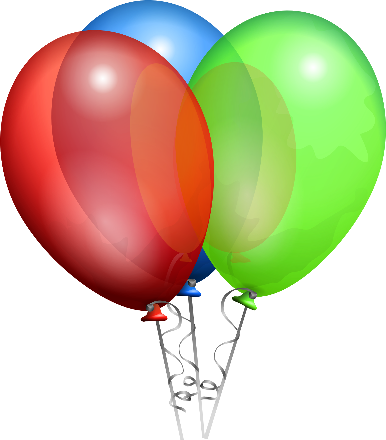 Red Green Blue Cartoon Balloon Vector - Balloons Clip Art (1707x1920)