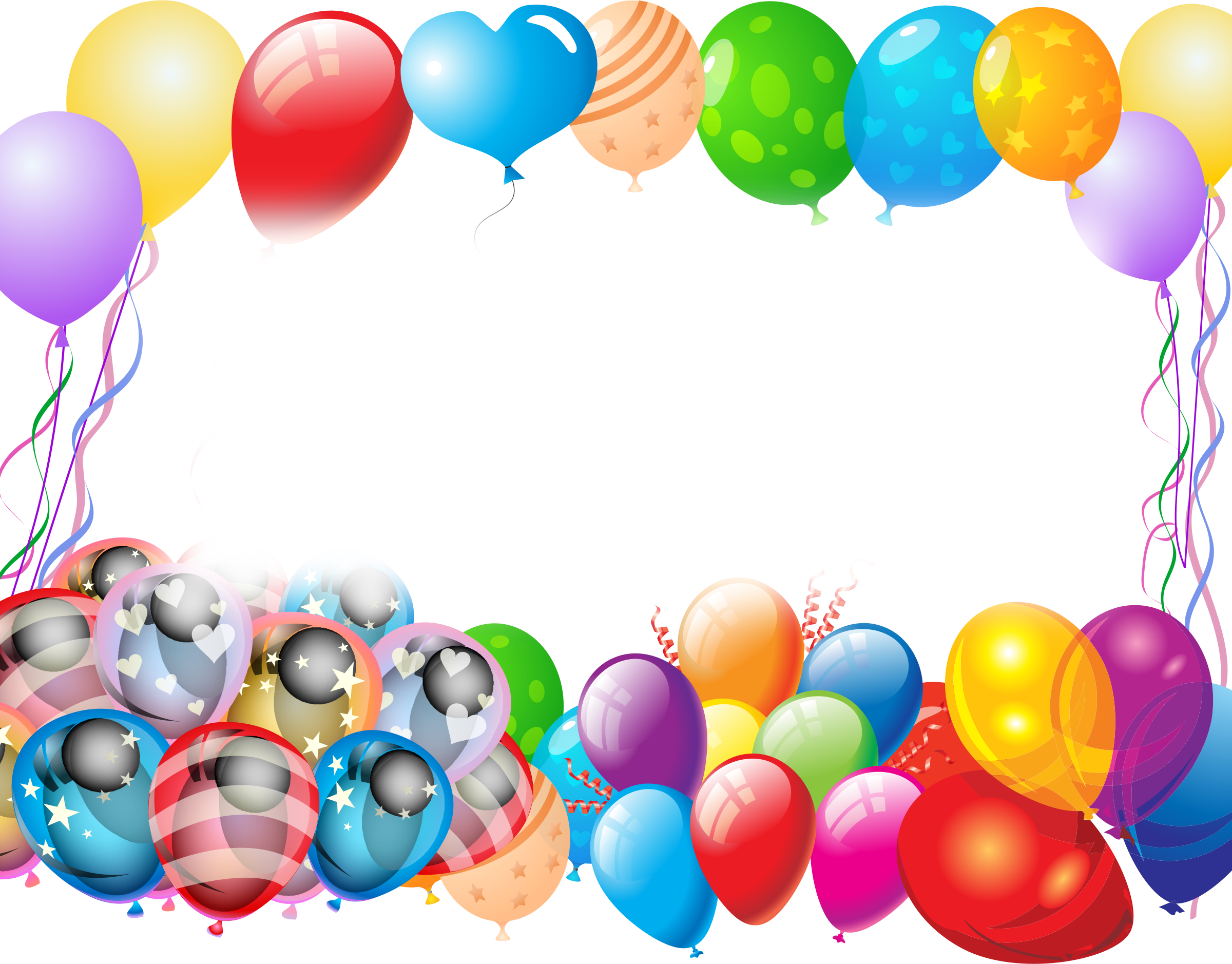 Big Image - Balloons Png (2400x1878)