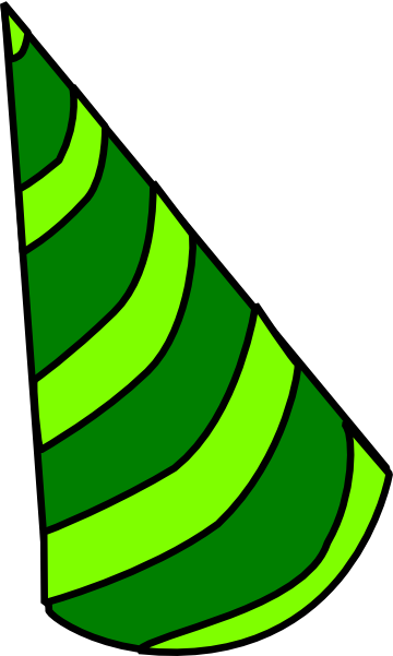 Birthday Clip Art - Green Birthday Hat Png (360x601)