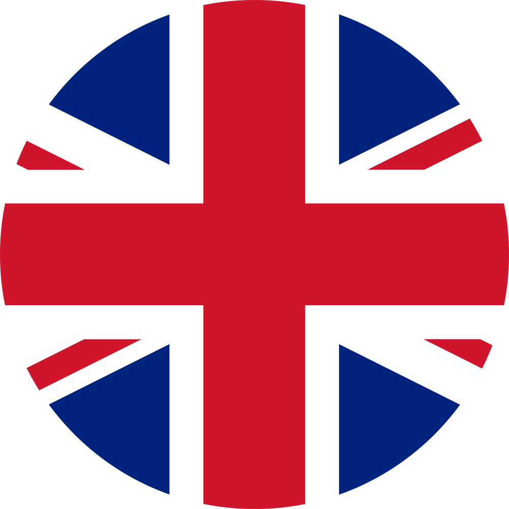 English - - Uk Flag Circle Vector (3000x3000)