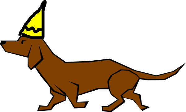 Birthday Dachshund Clip Art - Draw A Weiner Dog (600x362)