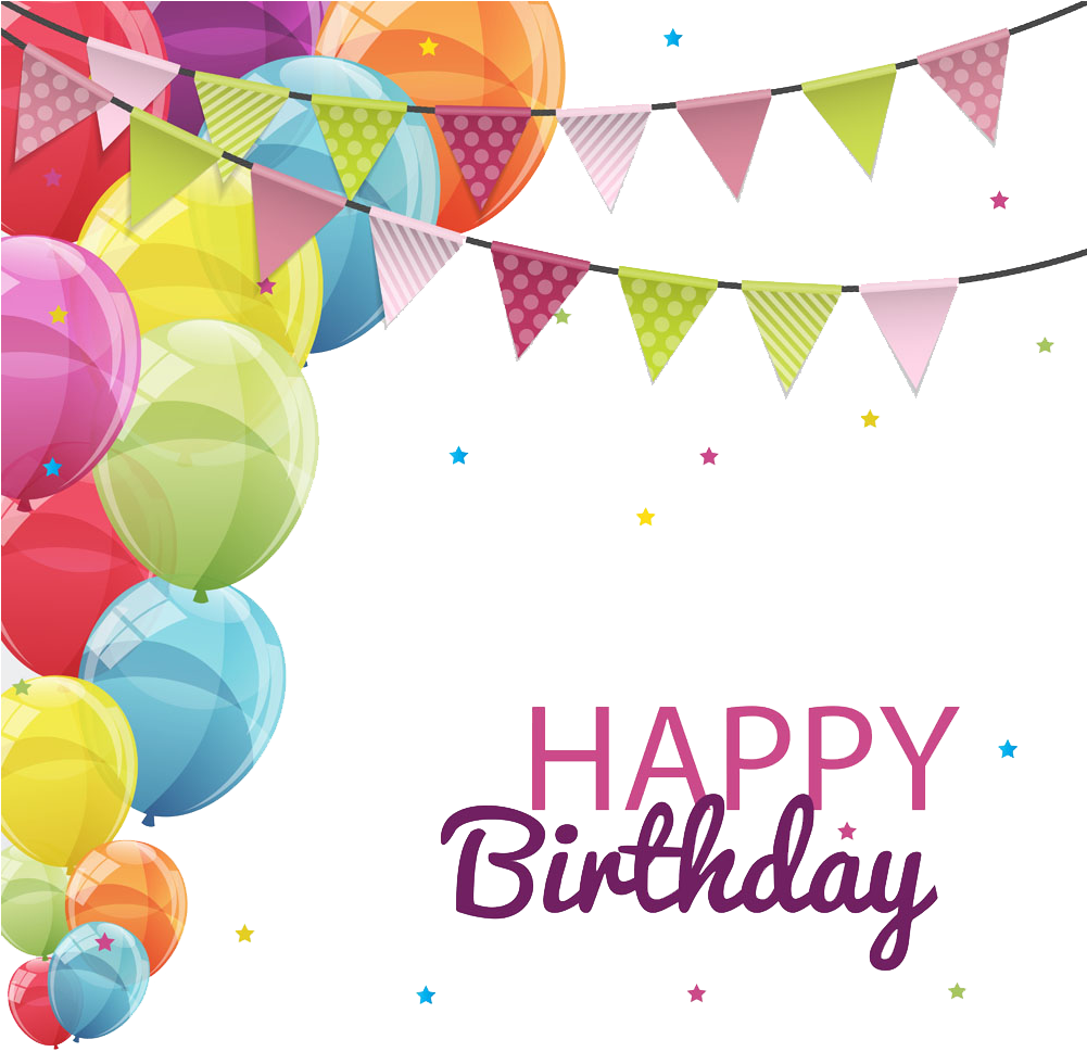 Birthday Cake Clip Art - Template Happy Birthday Card Balloon (1000x1000)