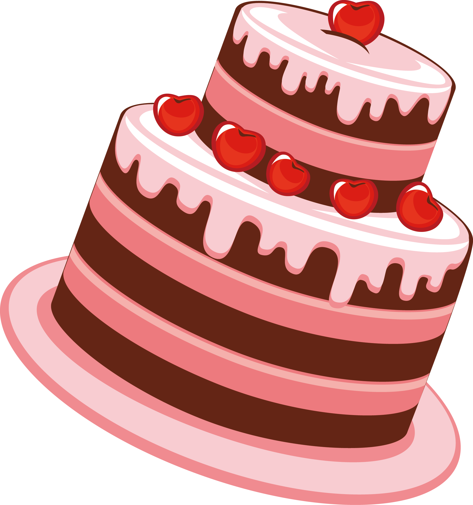 Birthday Cake Tea Cartoon - Cake (2010x2145)