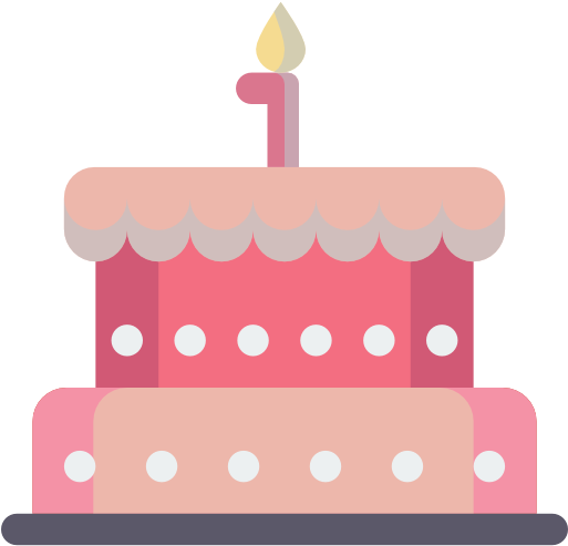 Birthday Cake Clip Art Free Clipart Images 3 Gclipartcom - Birthday Cake Flat Png (512x512)