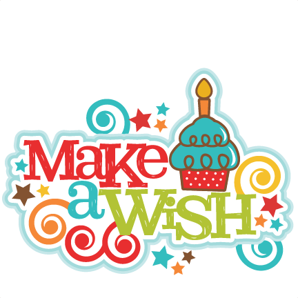 Make A Wish Title Svg Scrapbook Cut File Cute Clipart - Make A Wish Sticker (432x432)
