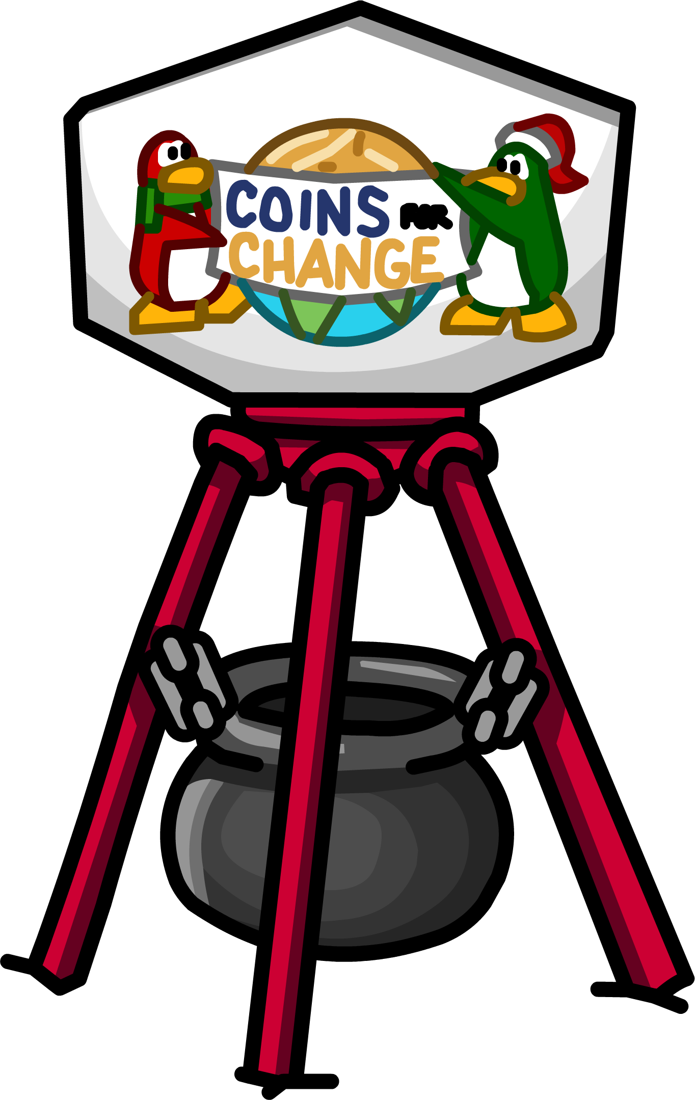 This Party Is Host To A Real World Event At Club Penguin - Club Penguin Coins For Change (1364x2159)