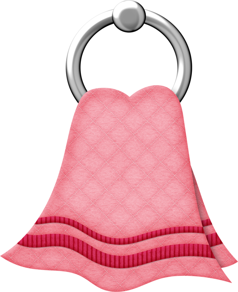 Pink Hand Towel - Hand Towel Clipart.