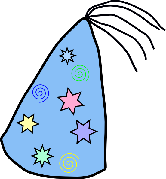Tea Party Hats Clipart - Topi Ulang Tahun Kartun (552x596)