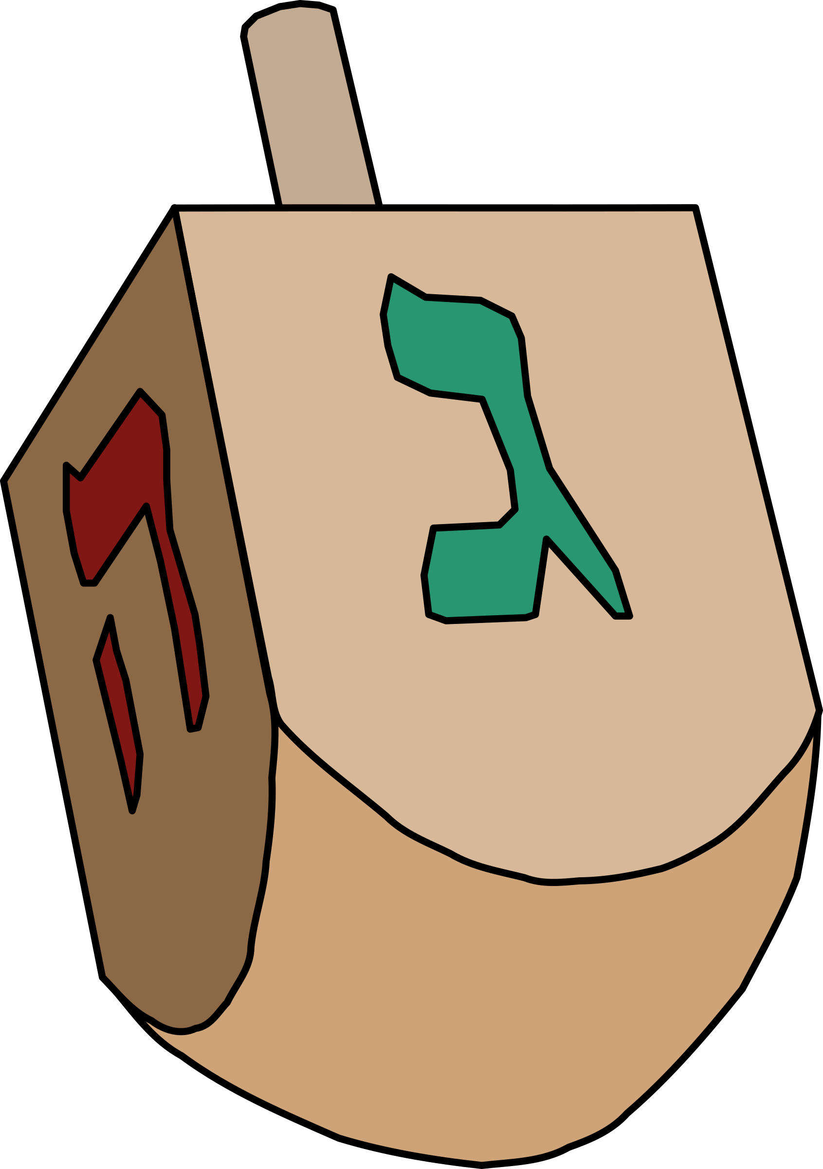 Free To Use Amp Public Domain Jewish Clip Art - Dreidel Clipart (1691x2400)