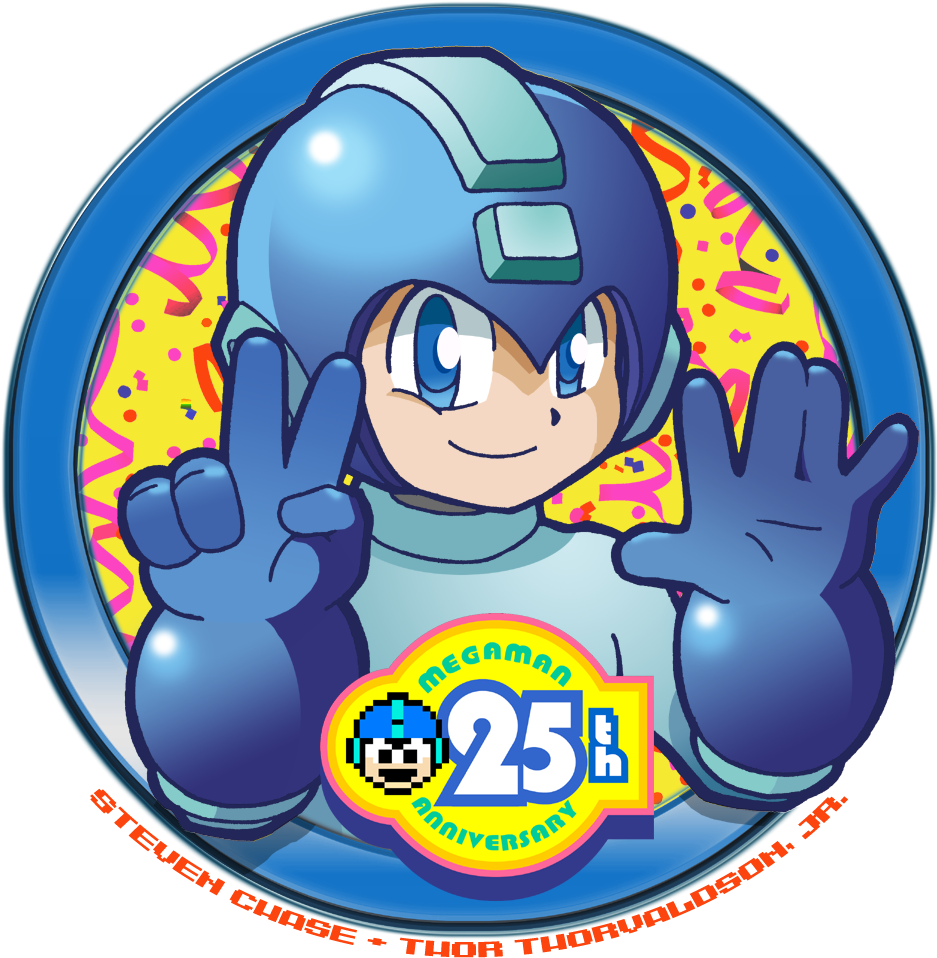 Happy Birthday, Mega Man - Mega Man 25th Anniversary (987x985)