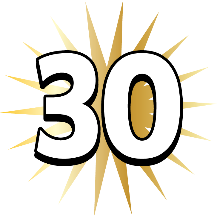 30 Thirtieth Thirty Years Old Happy Birthday Party - 30 Gold Star - Thirty Birthday Milestone Age Party (748x752)
