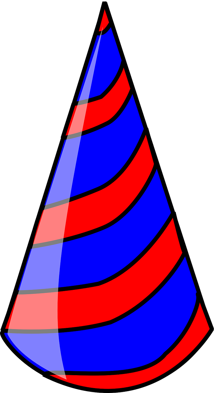 Free Vector Graphic Hat Party Birthday Happy Free Image - Party Hat Clip Art (699x1280)