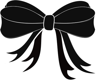 Ribbon Black Bow Celebration Decoration Pr - 3drose Llc 8 X 8 X 0.25 Inches Mouse Pad, Turquoise (403x340)
