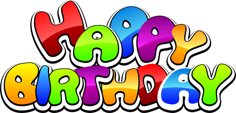 Pin Happy Birthday Clipart For Her - Happy Birthday Png (800x384)