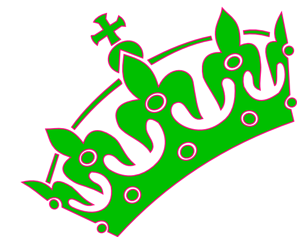 How To Set Use Gold Lav Tiara Princess Svg Vector - Green Princess Crown Clipart (600x479)