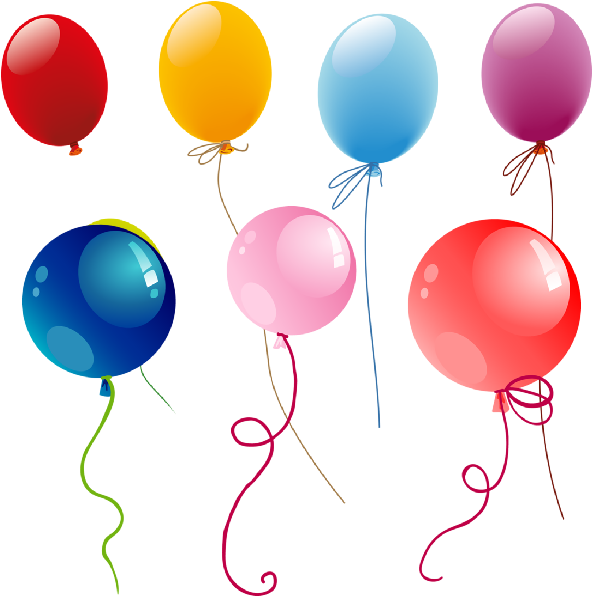 Party Balloons Clipart Party Balloons - Balloon (600x600)