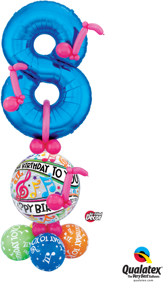 Marvelous Birthday Melody Balloon Decorations - Balloon (1024x1024)