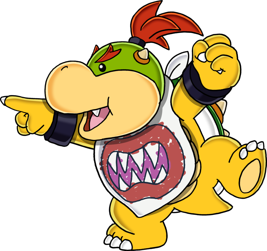 Bowser Jr - - Art V - 3 By Tails19950 - Baby Bowser E Bowser Jr (900x846)