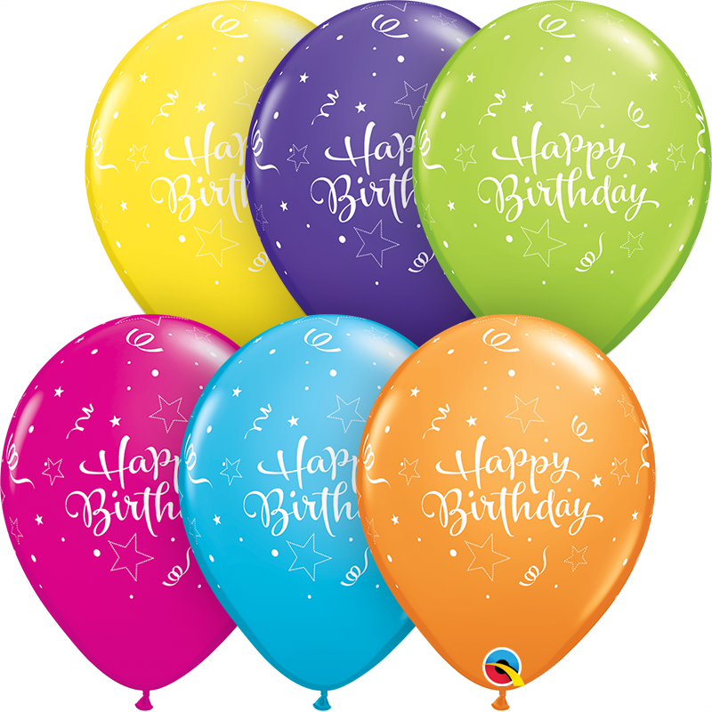 Qualatex 11 Inch Assorted Latex Balloon - Pink Star (800x800)