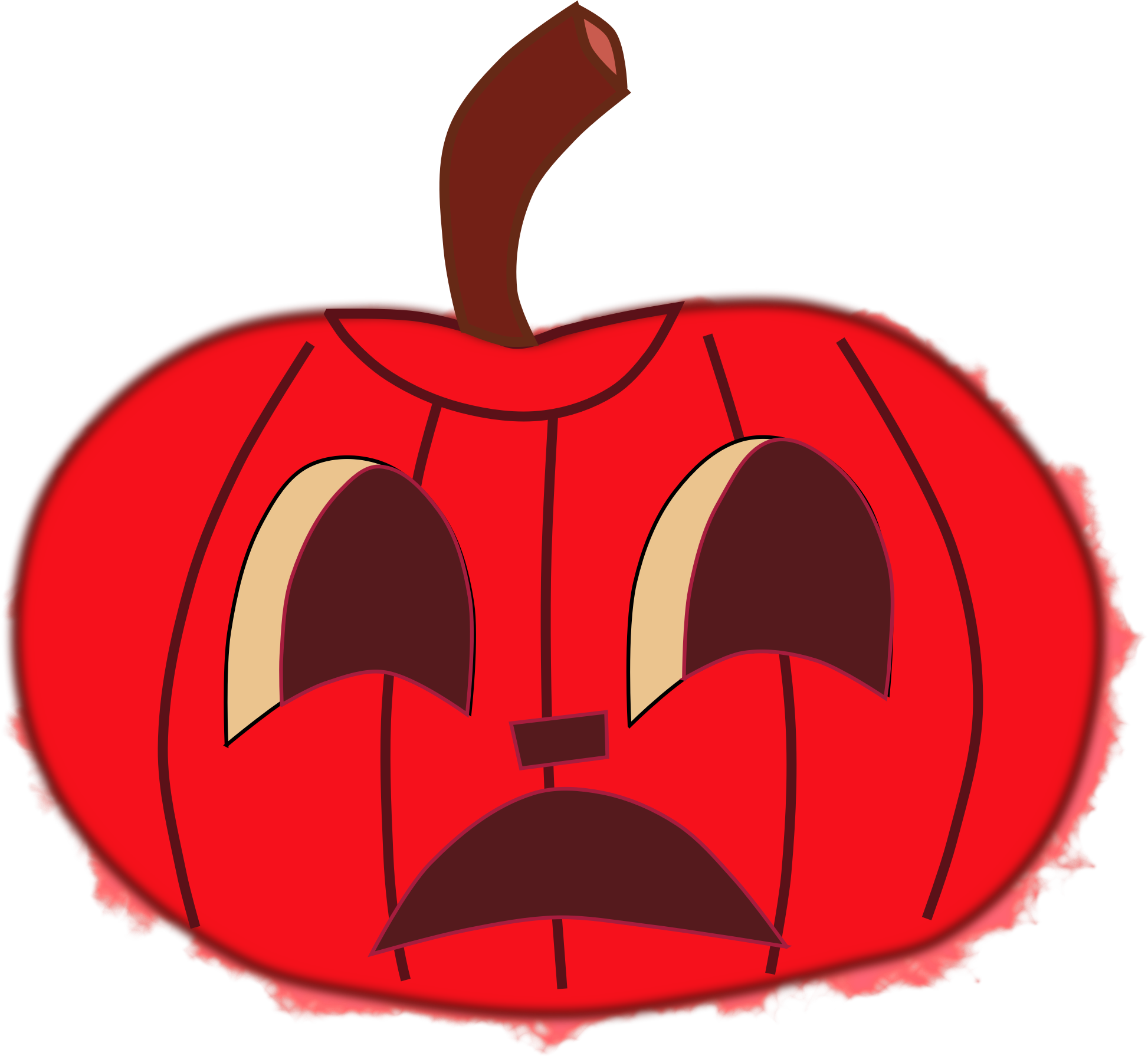 Red Pumpkin Clipart - Red Pumpkin Clipart (1946x1790)