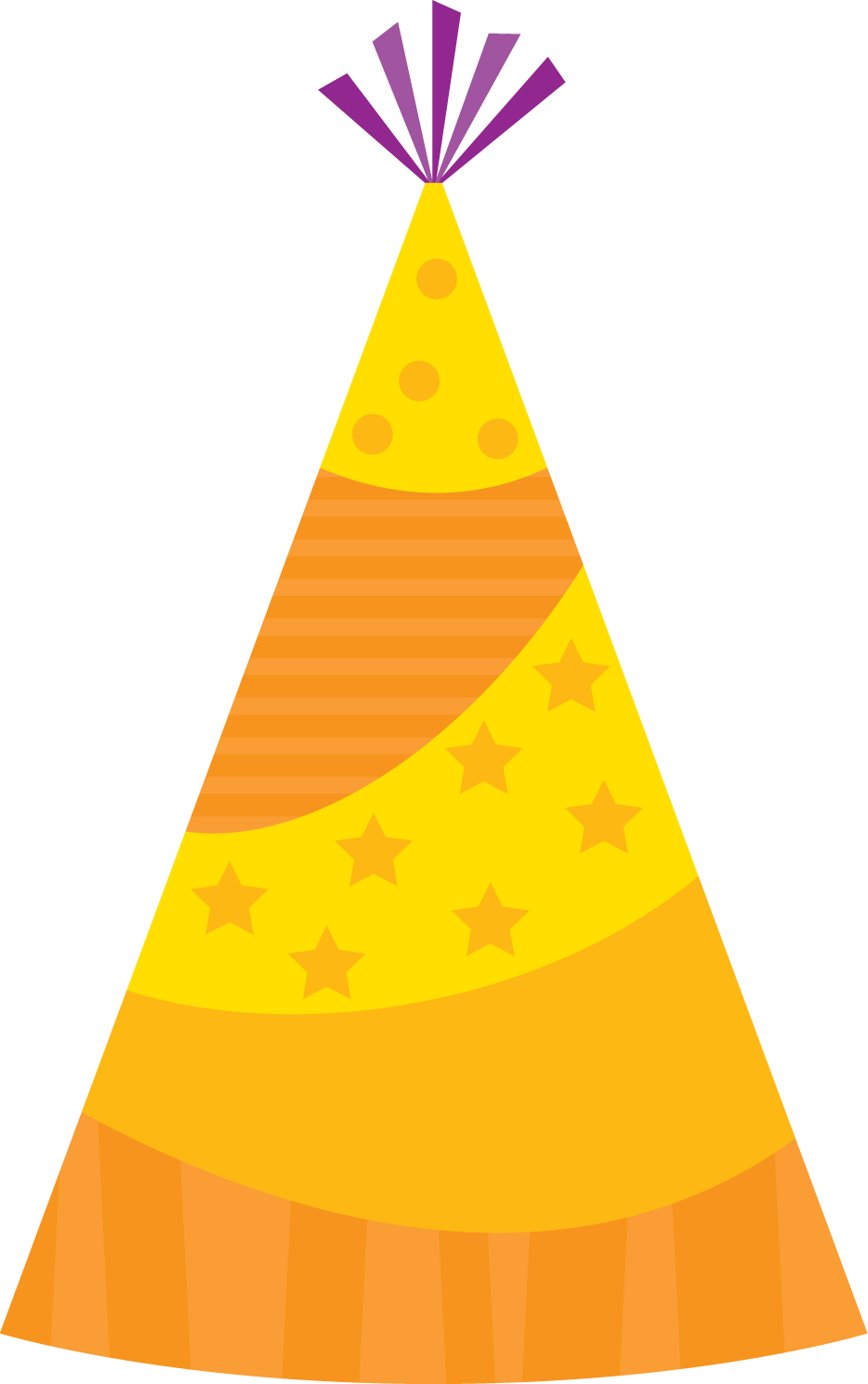 Party Hat Birthday Clip Art - Yellow Birthday Hat Png (934x1489)