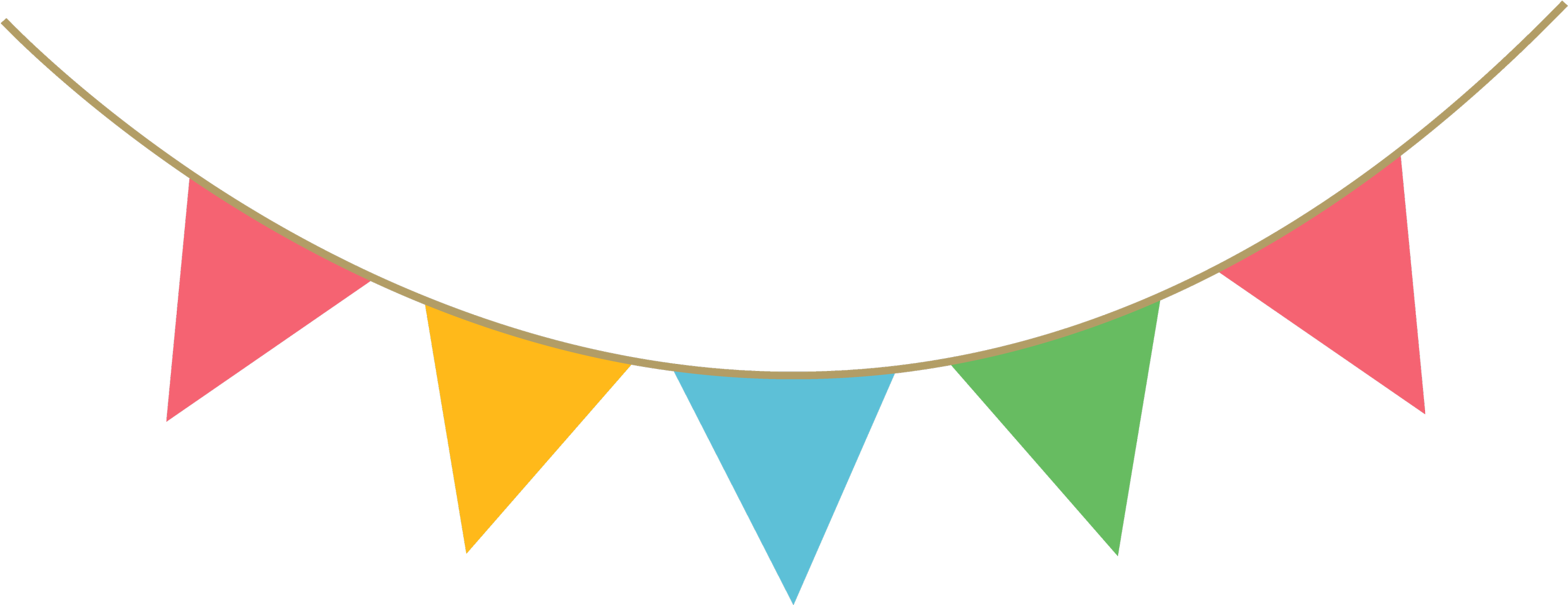 Decoration Clipart Party Streamer - Portable Network Graphics (3500x1854)