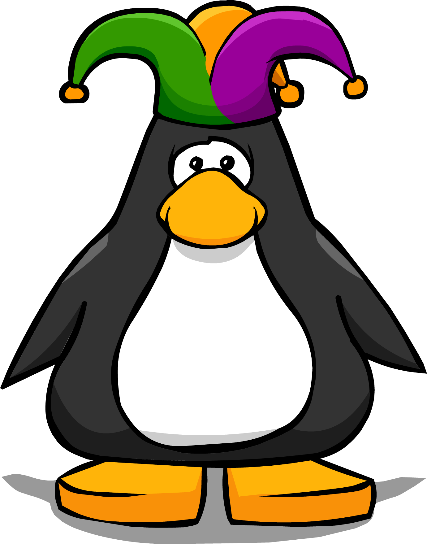 Clipart Jester Hat - Penguin With A Top Hat (1380x1757)