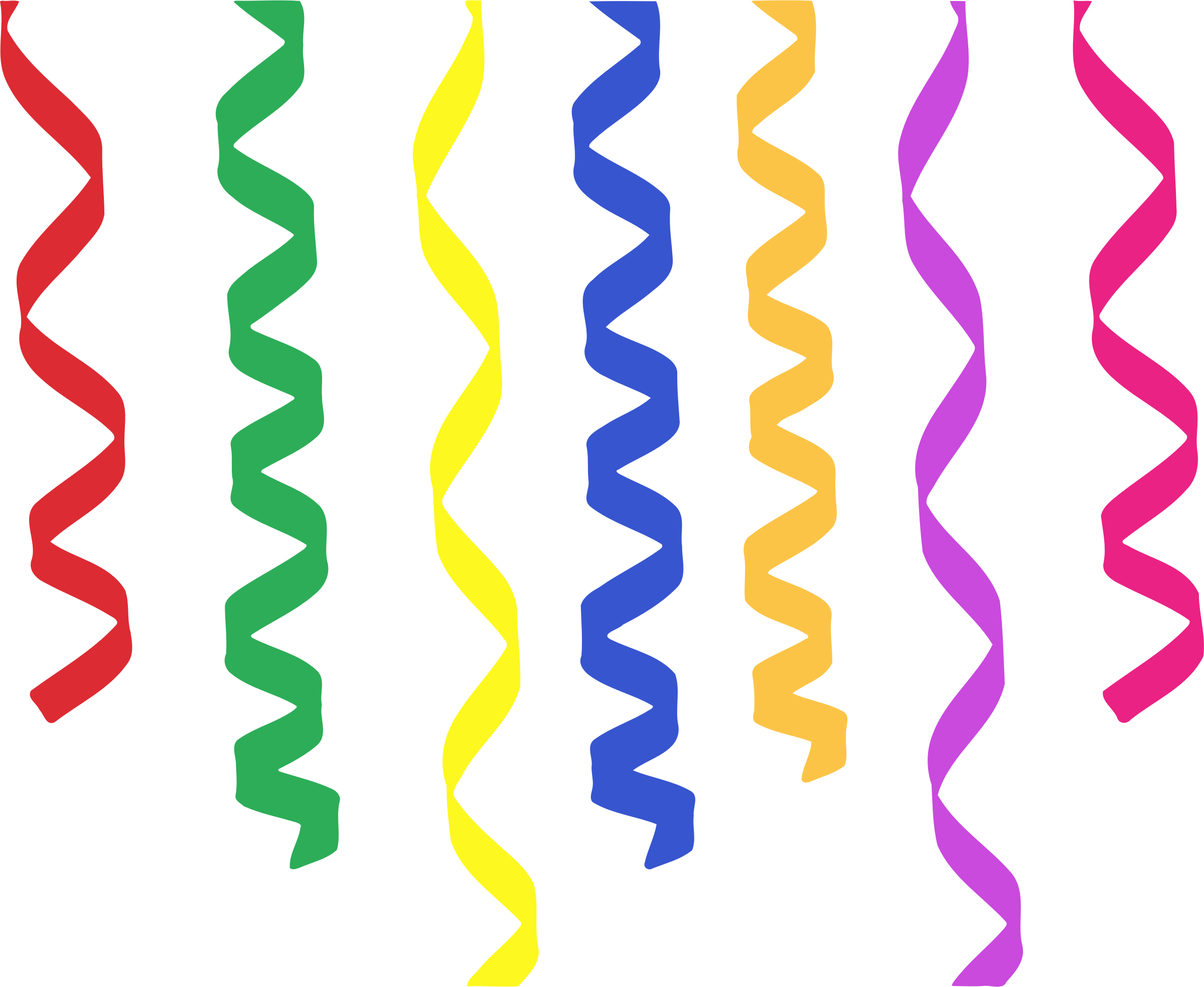 Big Image - Streamers Clipart - (2400x1968) Png Clipart Download. 