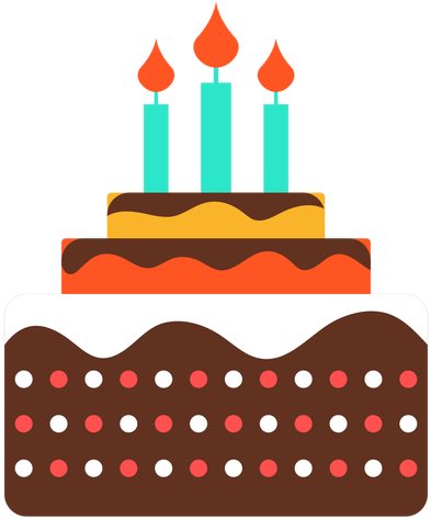 Three Candles Birthday Cake Icon Transparent Png - Amazing Happy Birthday Cake For Granddaughter 2018 (512x512)