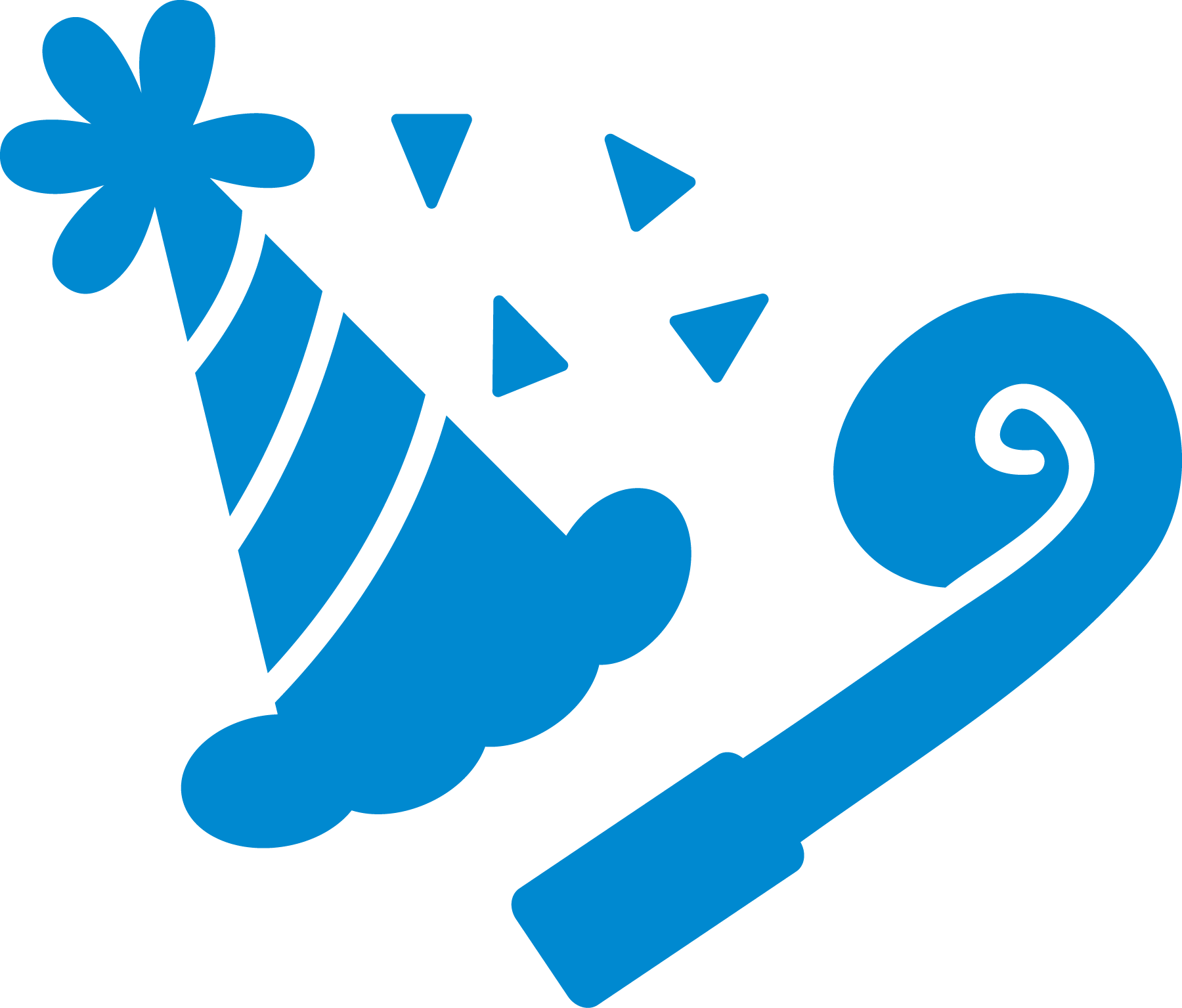 Birthday Parties - Party Png Blue (1800x1535)