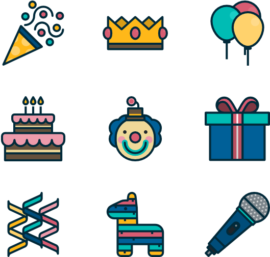 Birthday Party - Birthday Cake Icon (600x564)