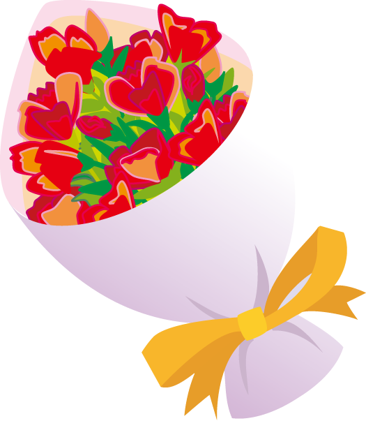 Bouquet Of Flowers Clipart - Bouquet Of Flowerss Clipart (525x603)