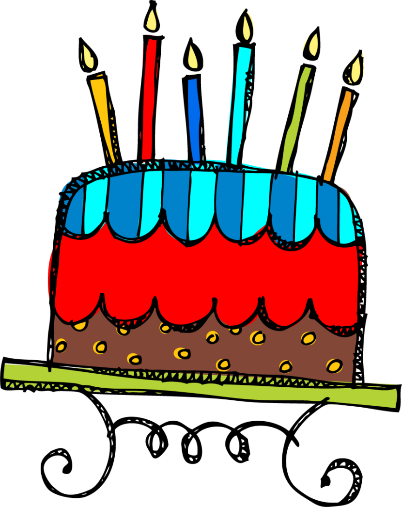 Happy Birthday Cake Clipart Photozup - Free Clip Art Birthday Cake (830x1046)