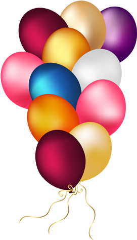 Birthday Cake Balloon Party Clip Art - Birthday Cake Balloon Party Clip Art (591x591)