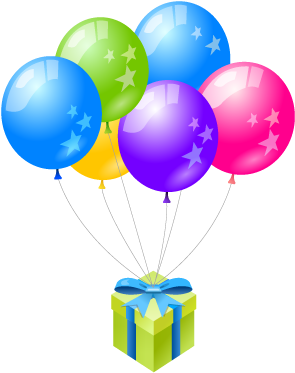 Birthday Cake Balloon Party Clip Art - Happy Birthday Friend Balloons (500x500)
