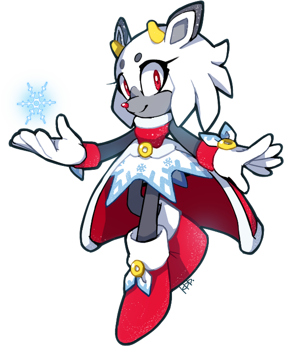 Holiday Reindeer By Ketrindarkdragon - Cute Sonic Fan Characters (578x705)