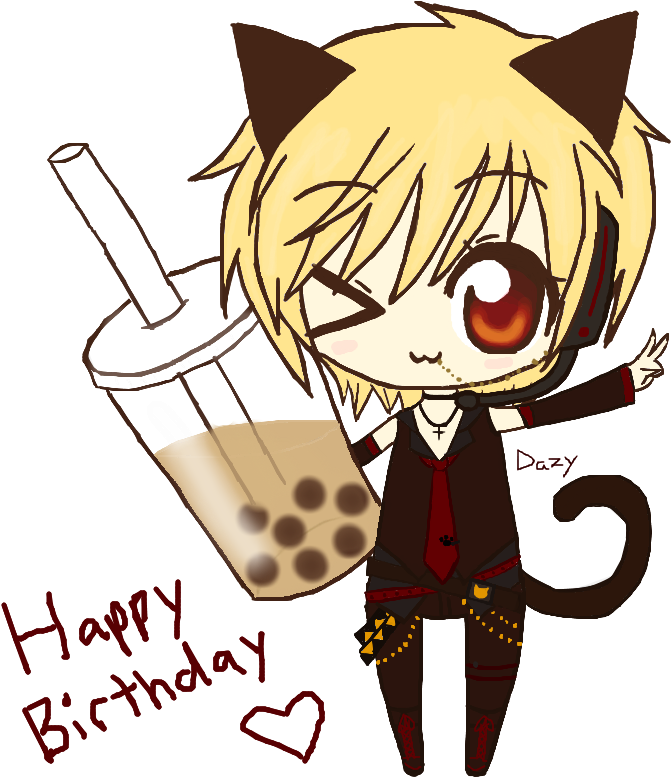 Happy Birthday 96neko By Dazycat - Picture Editor (800x800)