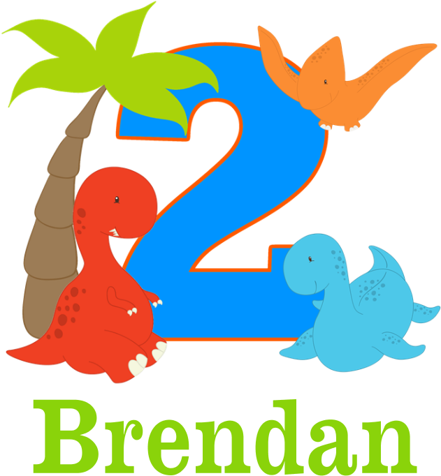 Favorite - 1st Birthday Dinosaur Personalized Bib (700x700)