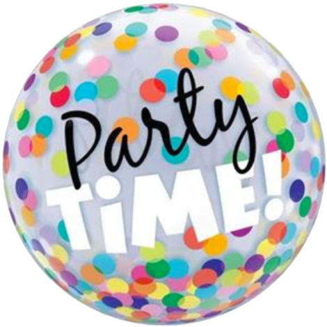 Party Time Bubble Balloon 56cm - Party Time In Balloons (479x480)