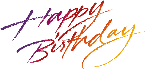 Birthday Words Png - Happy Birthday Words Png (500x375)