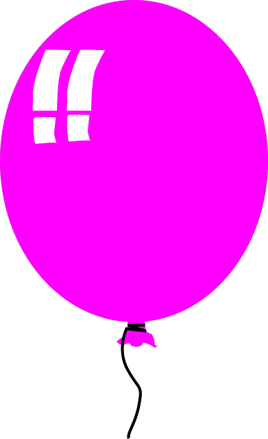 Best Funny Birthday Wishes - Purple Balloon Clip Art (391x640)