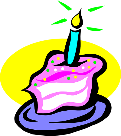 Slice Of Cake Clip Art - Slice Of Birthday Cake (400x451)